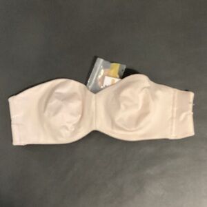 NWT Delimira‎ Size 36A Strapless Bra Underwire Apricot Pink